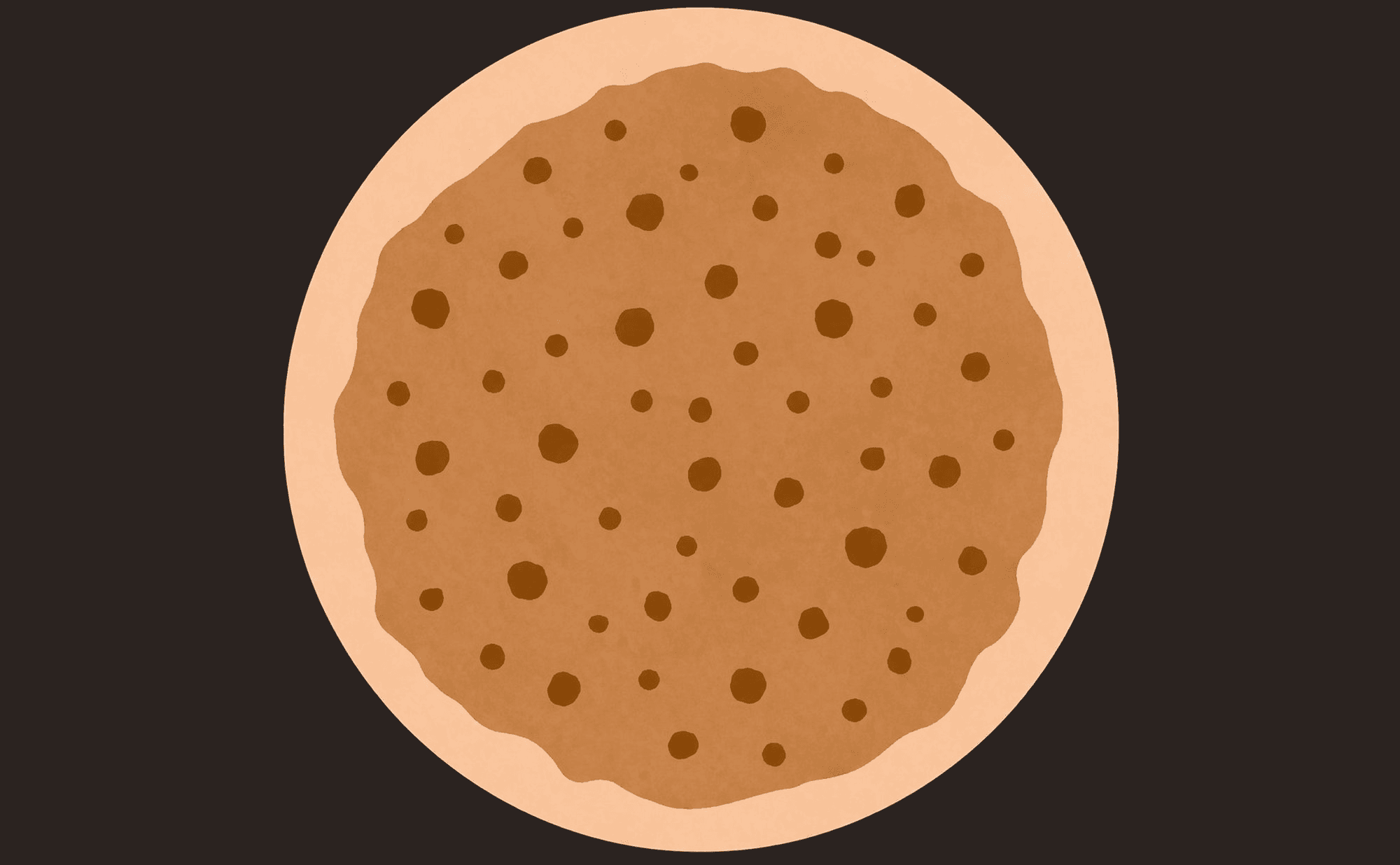 Dermoscopic illustration showing comedo-like openings as flat dark yellowish-brown keratin plugs scattered across a seborrhoeic keratosis surface